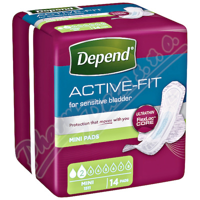 Inkontinenční vložky DEPEND Active-Fit Mini—14ks