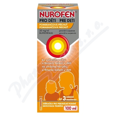 Nurofen pro děti—20mg/ml, suspenze 100ml