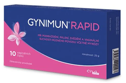 Gynimun Rapid —10 vaginálních čípků