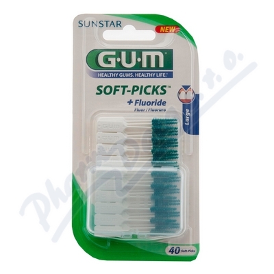 GUM mezizubní kartáček SoftPicks gumový—velký, 40ks
