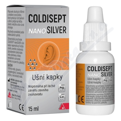 Coldisept nanoSilver ušní kapky—15ml