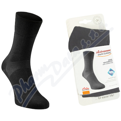 Avicenum DiaFit Classic ponožky 39-42 černé—