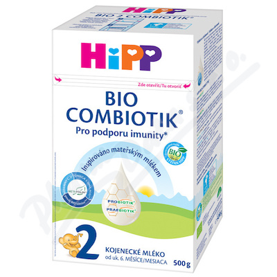 HiPP mléko Hipp 2 BIO Combiotik—500g AKCE - DOPRODEJ Exp.8/24 (posledních 5 balení/běžná cena 290,-)