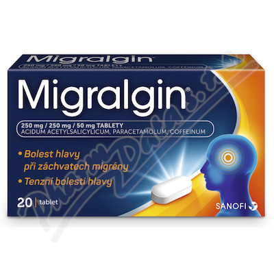 Migralgin—250mg/250mg/50mg, 20 tablet
