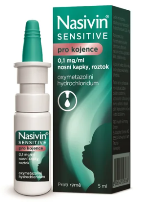 Nasivin Sensitive pro kojence—0,1mg/ml, nosní kapky 5ml