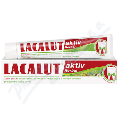 Lacalut Aktiv Herbal zubní pasta—75ml