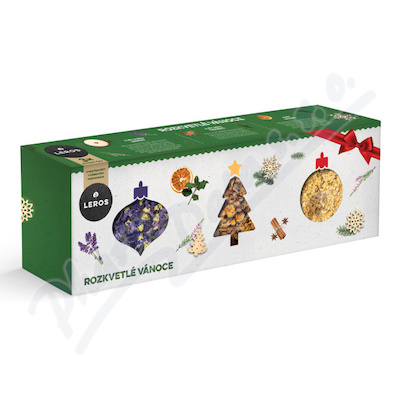 Leros Rozkvetlé Vánoce—3x sypaný čaj - květ slézu, černý bez a květ divizny