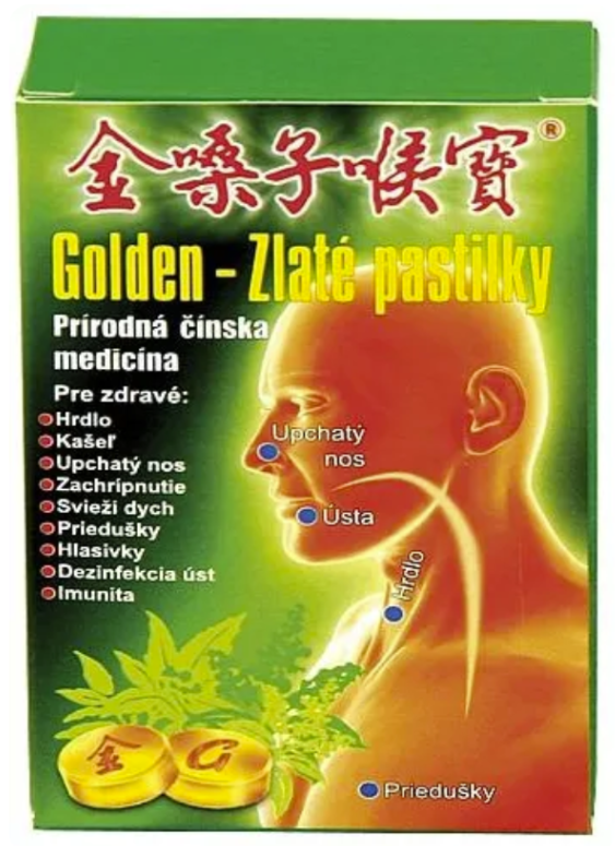 Golden Zlaté pastilky—12ks