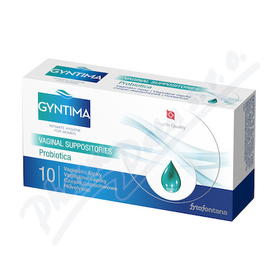 Gyntima Vaginální čípky Probiotica—10ks