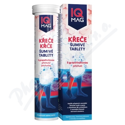 IQ Mag Křeče šumivé tablety grapefruit—20ks