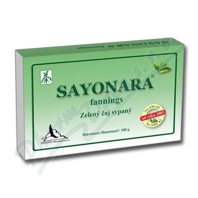 Sayonara Fannings Zelený čaj—100g