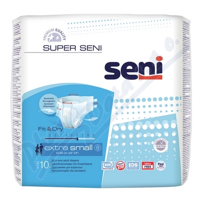 Absorpční kalhotky Seni Super Extra S—boky 40-60cm, savost 1400ml, 10ks