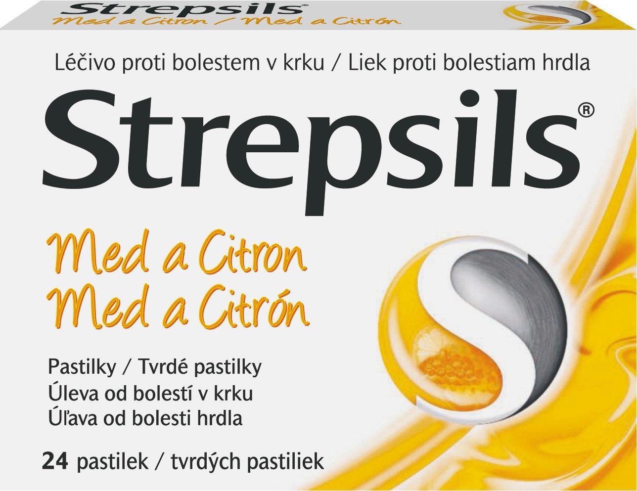 Strepsils Med a citron—24 pastilek