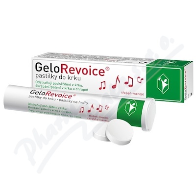 GeloRevoice pastilky do krku třešeň-mentol 20 ks