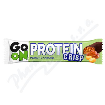 GO ON Proteinová tyčinka CRISP—arašídy a karamel, 50g