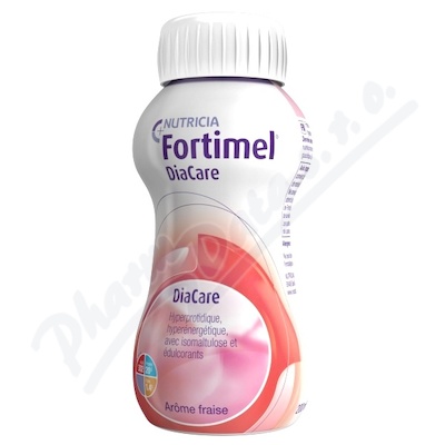Nutricia Fortimel DiaCare s jahodovou příchutí—4x200ml