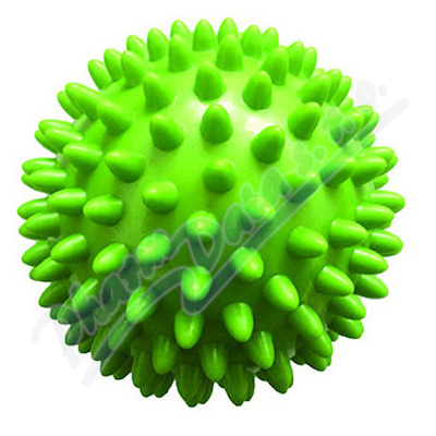 Masážní míček Qmed ježek—průměr 7cm, zelený