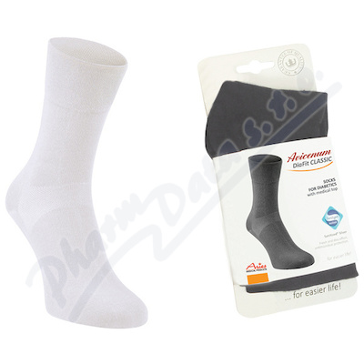 Avicenum DiaFit Classic ponožky 41-44 bílé—