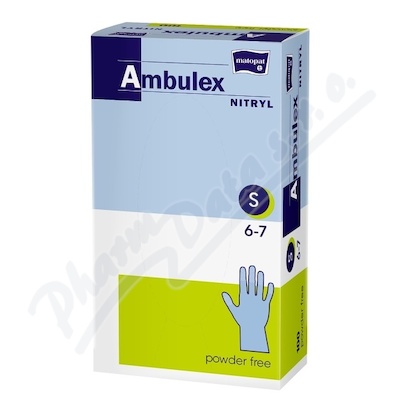 Ambulex Nitryl rukavice nitril.nepudrované S —100ks