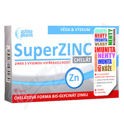 Astina SuperZINC CHELÁT—3 tablet