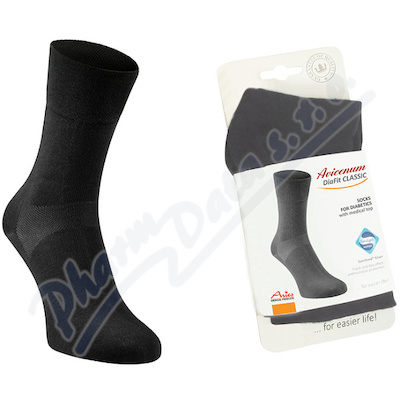 Avicenum DiaFit CLASSIC ponožky —velikost 36-39, barva černá