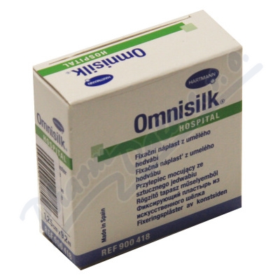 Náplast Omnisilk bílé hedvábí 1.25cmx9.2m—1 ks