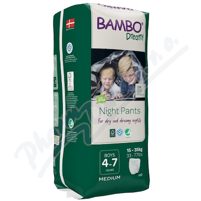 Absorpřní kalhotky BAMBO Dreamy Night—pro chlapce 4-7 let, 15-35kg, 10ks