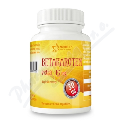 Betakaroten EXTRA 15mg—30 tablet
