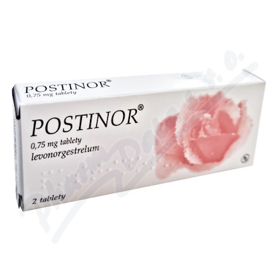 Postinor 750mcg—2 tablety