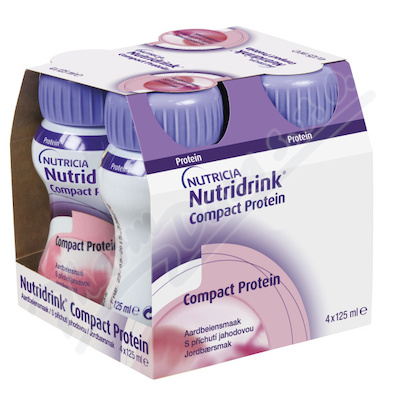 NUNutridrink Compact Protein—4x125ml Jahoda