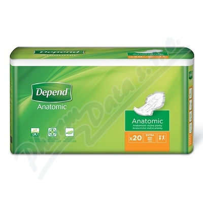 Inkontinenční pleny DEPEND Extra—savost 2000ml, 20ks