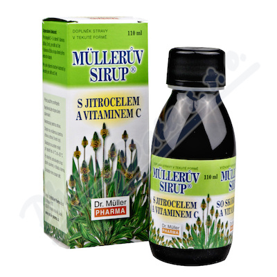 Müllerův Sirup s jitrocelem a vitamínem C—110 ml