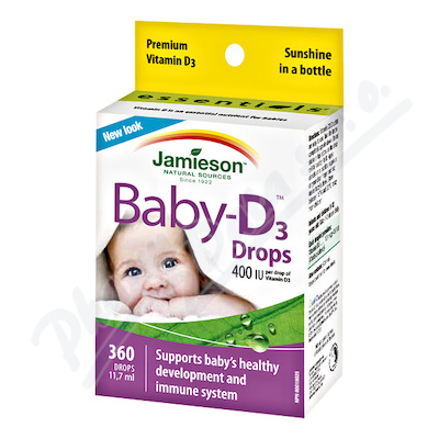 Jamieson Baby-D3 Vitamín D3 400 IU kapky —11.7 ml