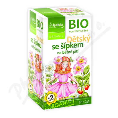 Apotheke BIO Dětský ovocný čaj se šípkem—20x2 g