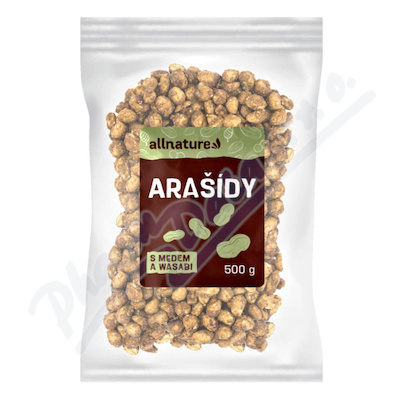 Allnature Arašídy s medem a wasabi —500g