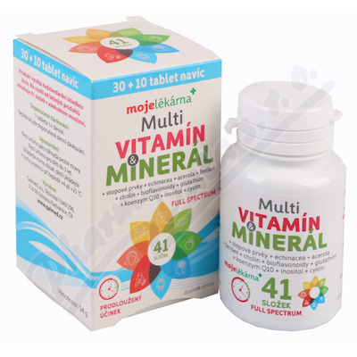 Moje lékárna Multivitamín Minerál—30+10 tablet