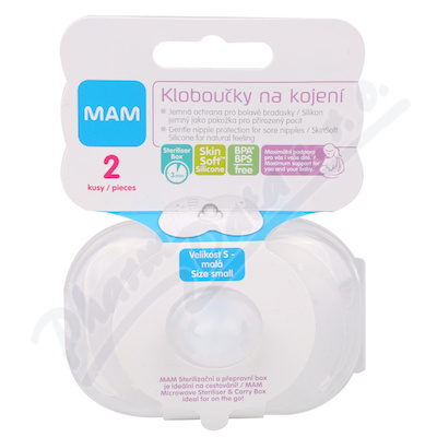 MAM Prsní kloboučky velikost S (17mm)—2ks