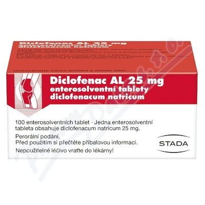 Diclofenac AL—25mg, 100 tablet