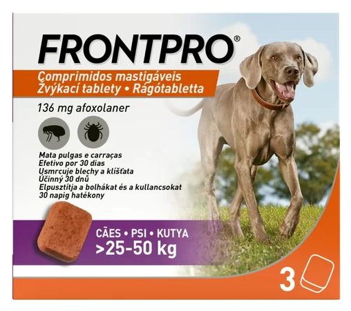 Frontpro 136mg 25-50kg —žvýkací tablety 3ks