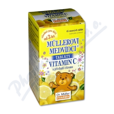 Müllerovi medvídci s vitamínem C Citron—45 tablet