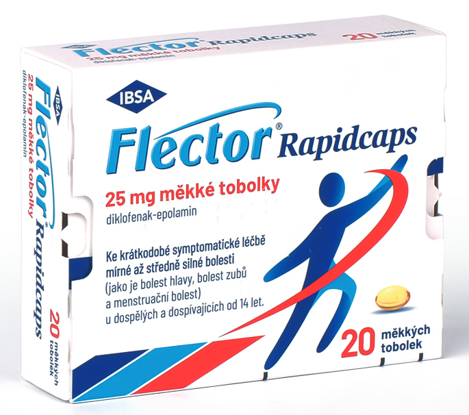 FLECTOR RAPIDCAPS—25MG CPS MOL 20