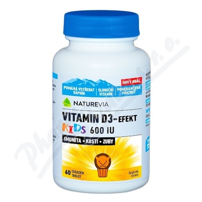 Swiss NatureVia Vitamin D3 - Efekt Kids—60 tablet