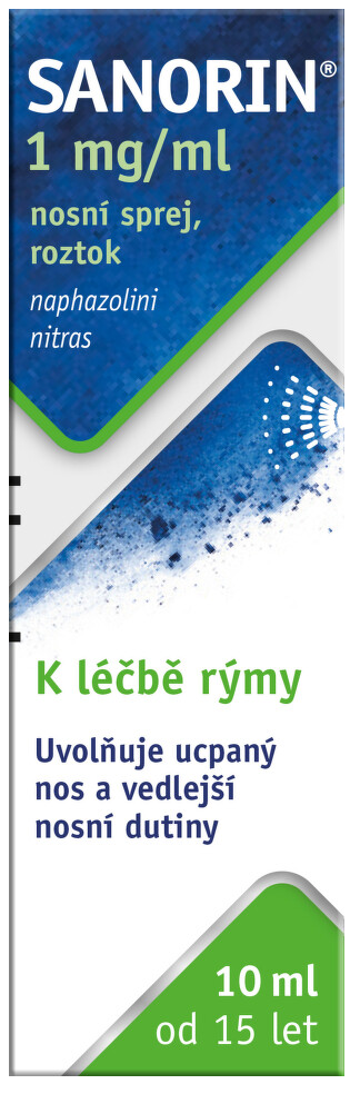 Sanorin 1 mg/ml—nosní sprej, roztok 10 ml