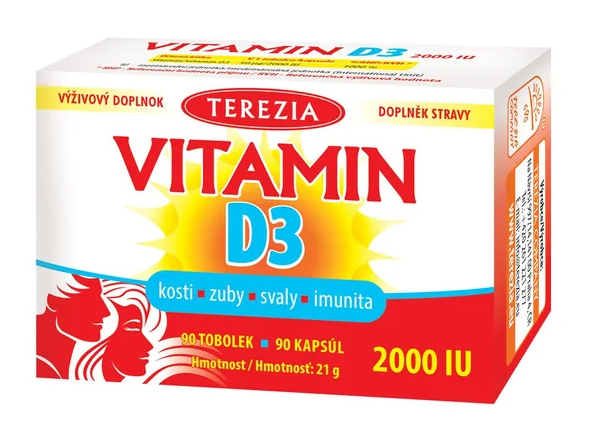 Terezia Vitamín D3 2000 IU—90 tobolek