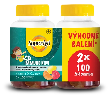Supradyn Immune Kids želé gummies —2 x 100 ks