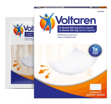 Voltaren 1x denně 140 mg—léčivá náplast 5 ks