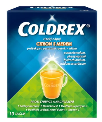 Coldrex Horký nápoj Citron s medem—10 sáčků