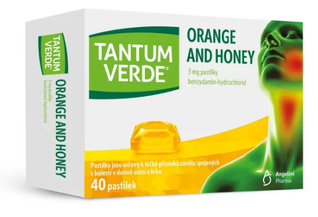Tantum Verde Orange and Honey 3 mg—40 pastilek