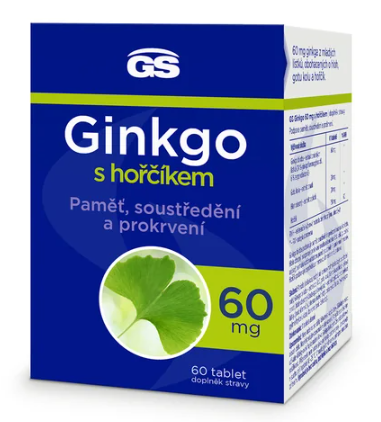 GS Ginkgo 60 mg s hořčíkem—60 tablet