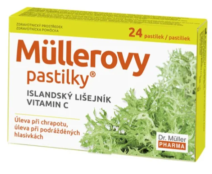 Müllerovy pastilky s islandským lišejníkem —24 ks